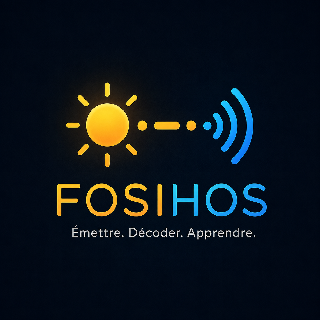 Logo FOSIHOS sur fond sombre