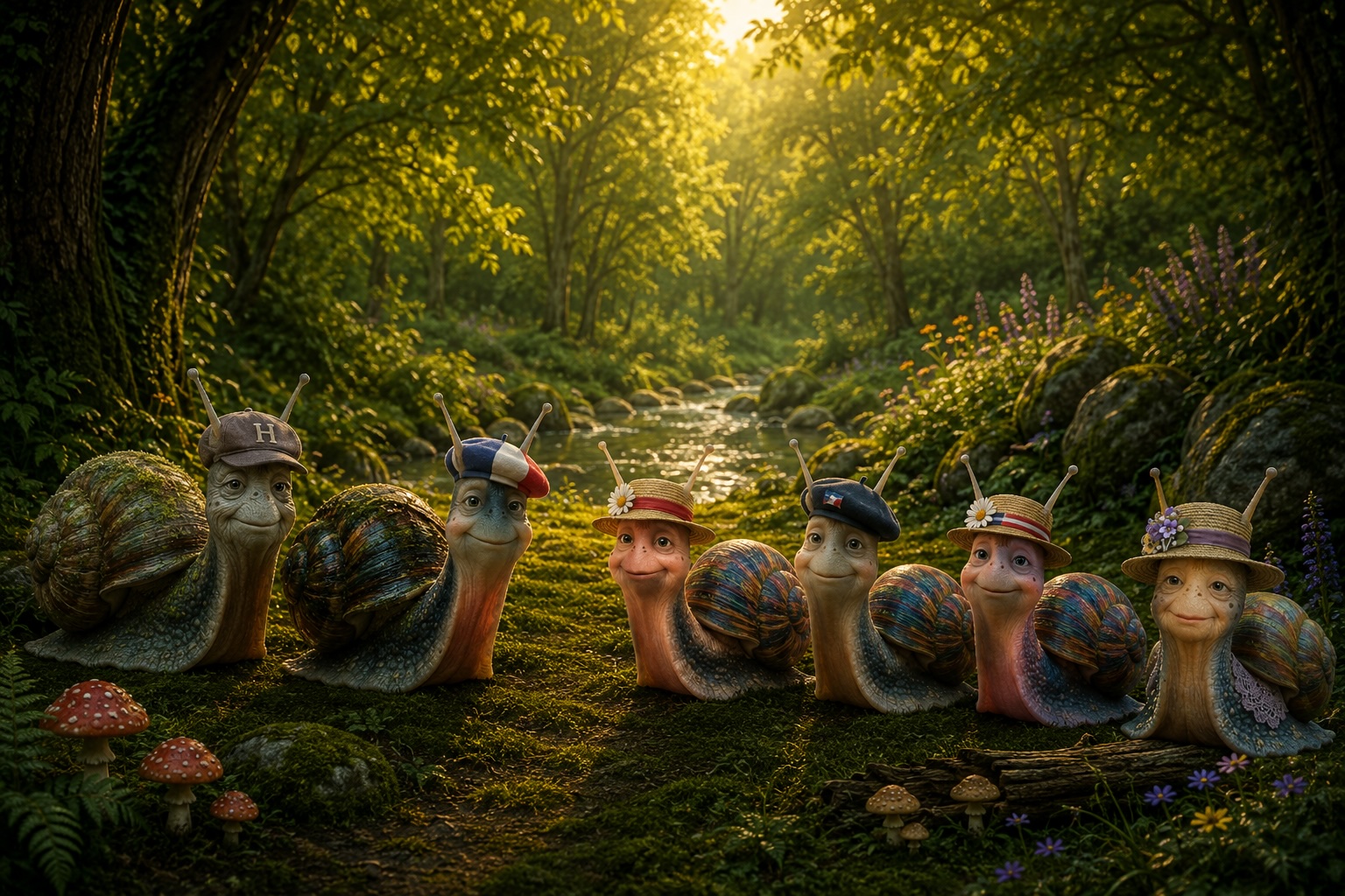 Horace et sa famille à Coquille Ville